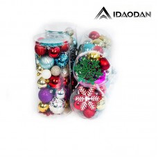 103pcs Christmas Balls Ornaments Set, Gnome Christmas Tree Decorations with Hanging Strings, Shatterproof Plastic Baubles for Xmas Tree Holiday Wedding Party Decorations