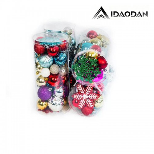 103pcs Christmas Balls Ornaments Set, Gnome Christmas Tree Decorations with Hanging Strings, Shatterproof Plastic Baubles for Xmas Tree Holiday Wedding Party Decorations